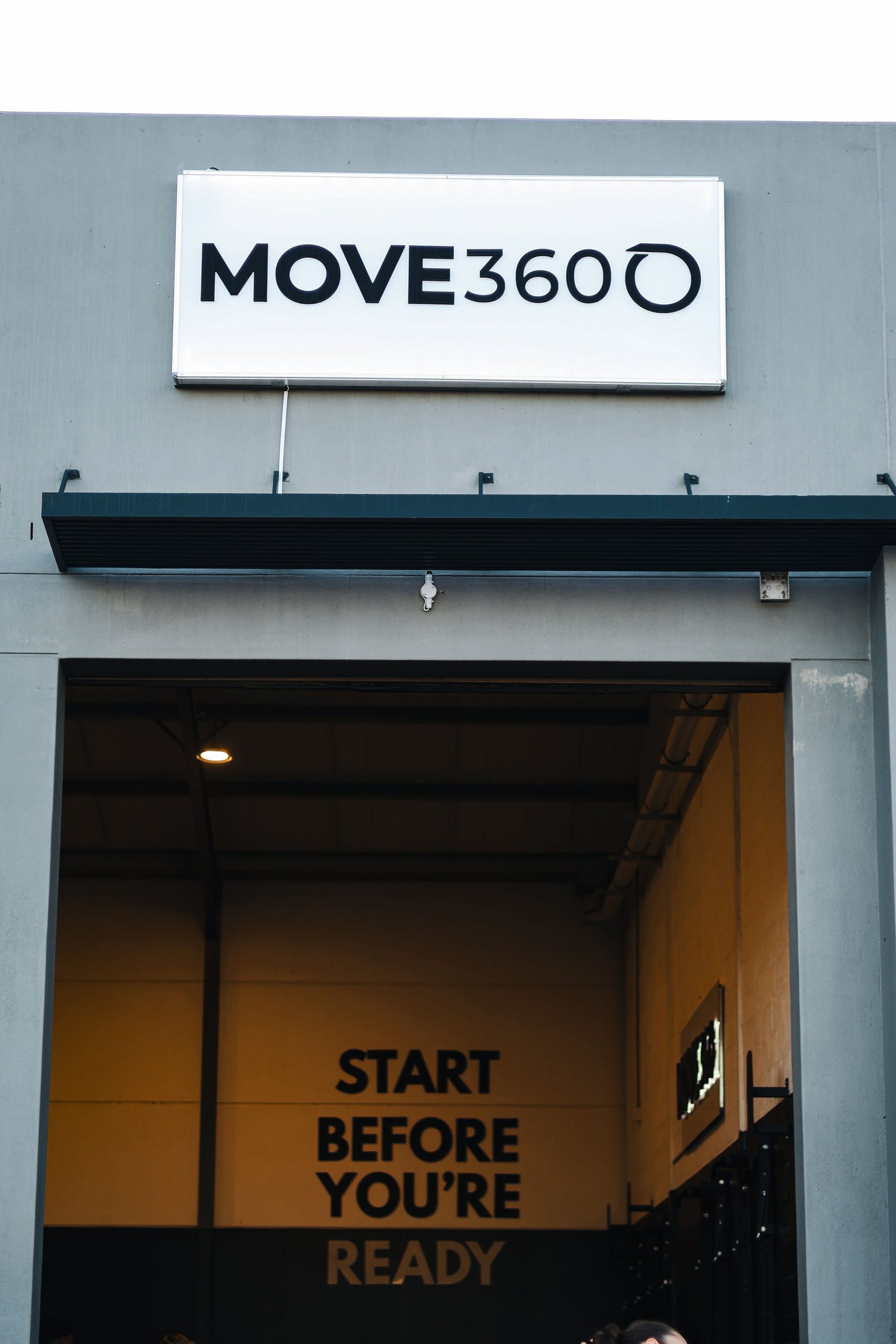 Move360 gym signage at the entrance in Stonewood, Kraaifontein