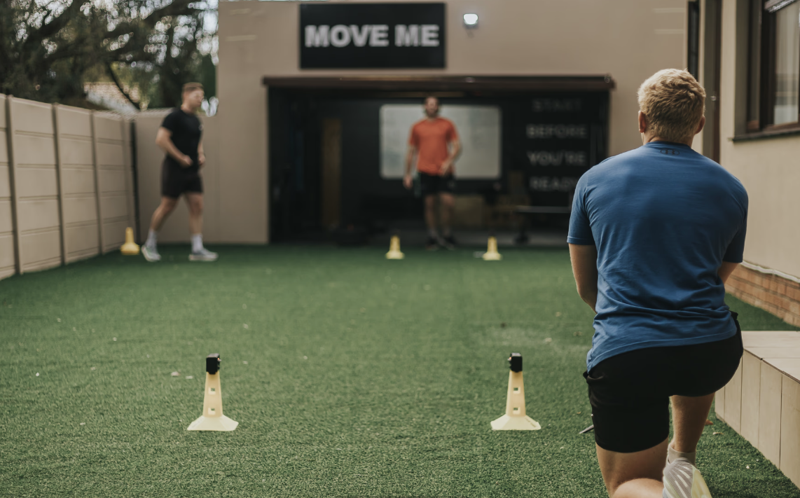 Sprint and agility drills at Move360 strength and conditioning