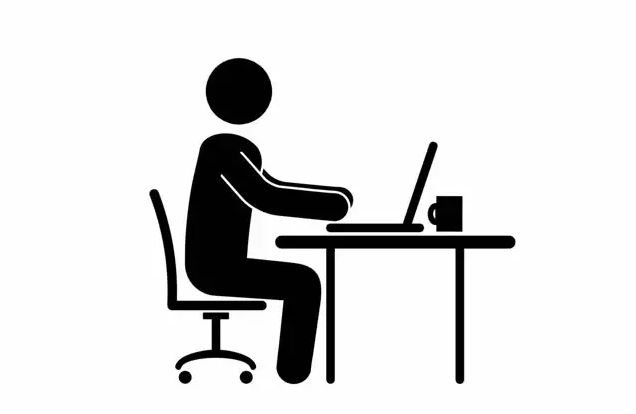 Icon representing back and neck pain from posture